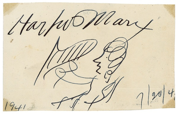 Lot 1051 Harpo Marx