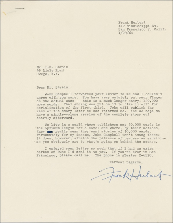 Lot 419 Frank Herbert