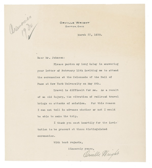 Lot 385 Orville Wright