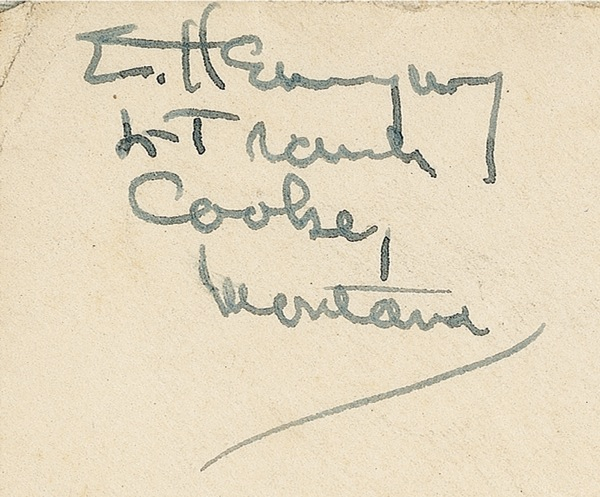 Lot 418 Ernest Hemingway