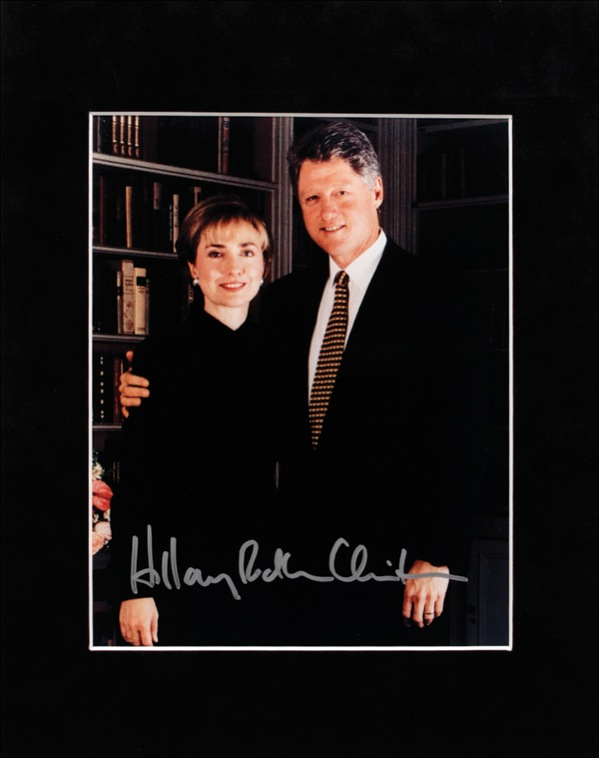 Lot 44 Bill and Hillary Clinton