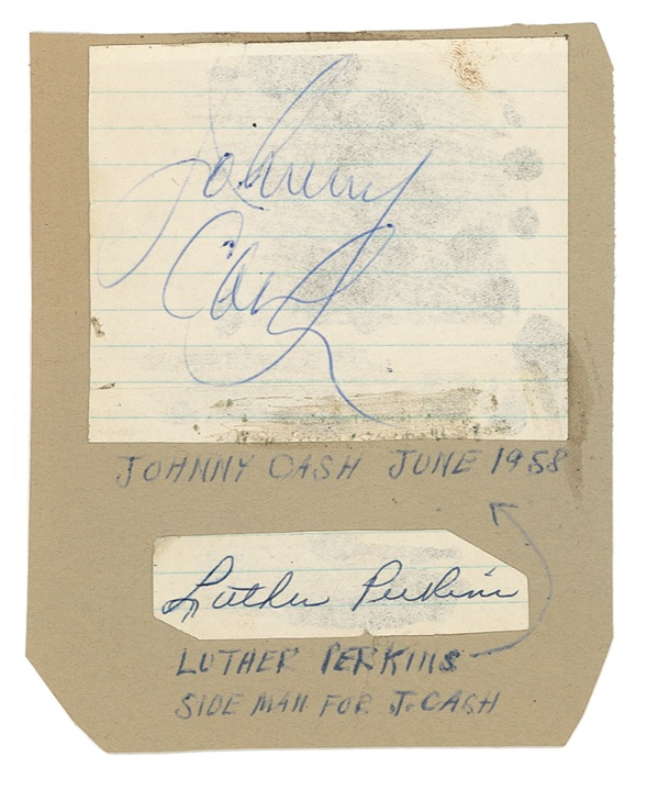 Lot 586 Johnny Cash and Luther Perkins