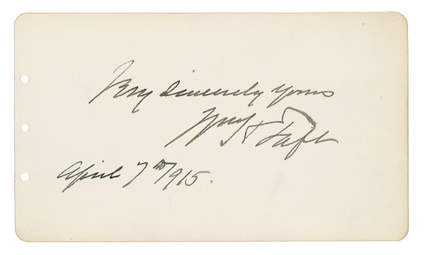 Lot 167 William H. Taft