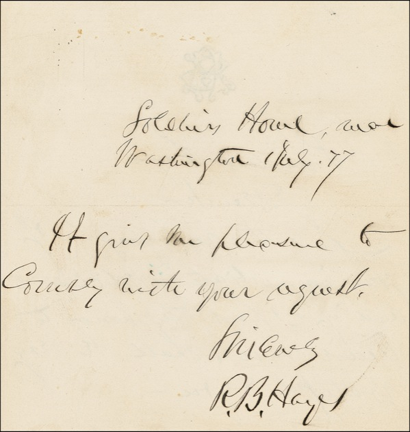Lot 92 Rutherford B. Hayes