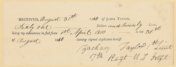 Lot 169 Zachary Taylor