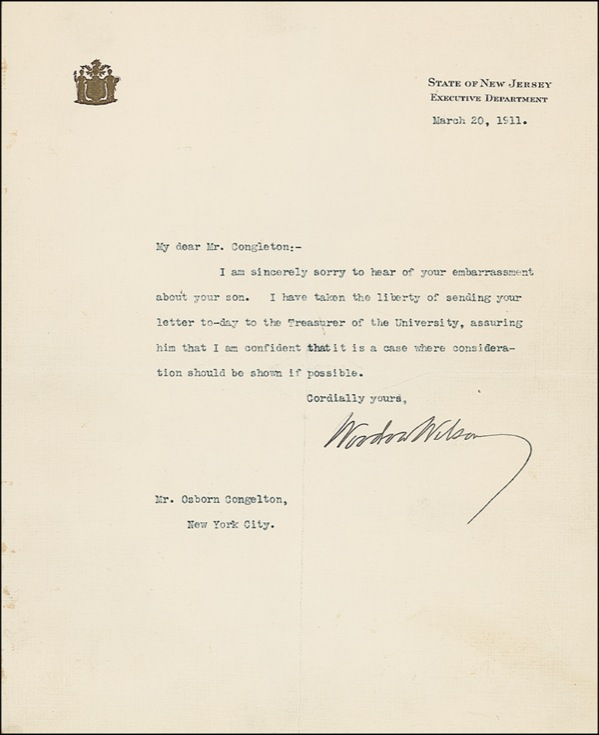 Lot 193 Woodrow Wilson