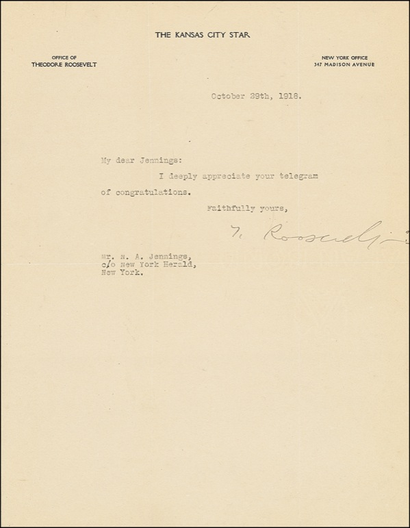 Lot 164 Theodore Roosevelt
