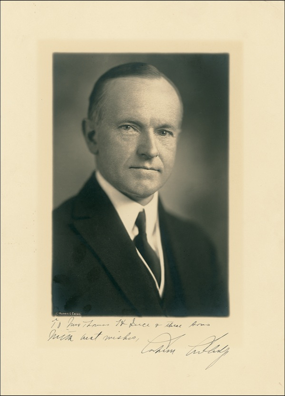 Lot 54 Calvin Coolidge
