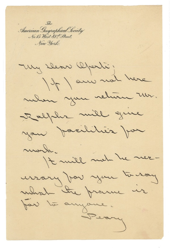 Lot 283 Robert Peary