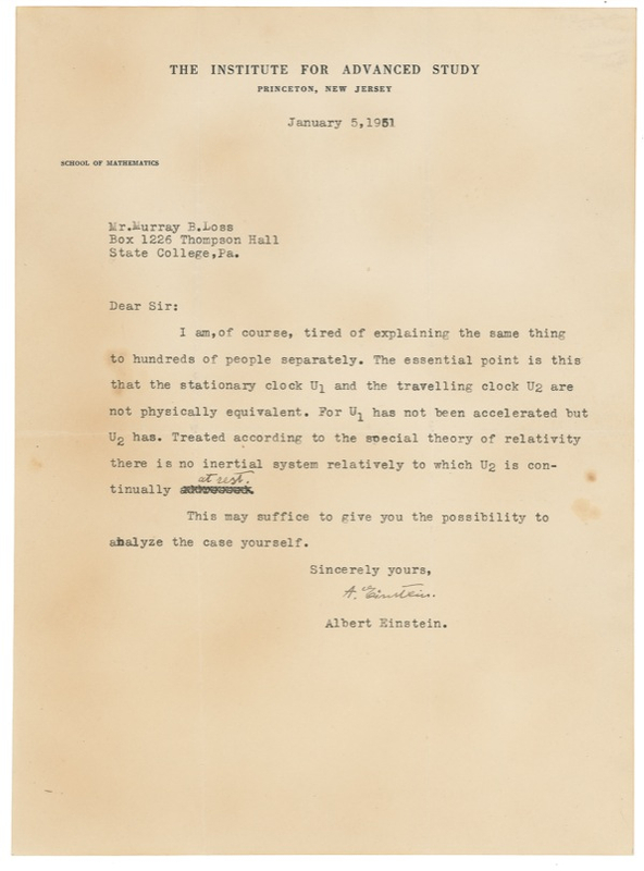 Lot 226 Albert Einstein