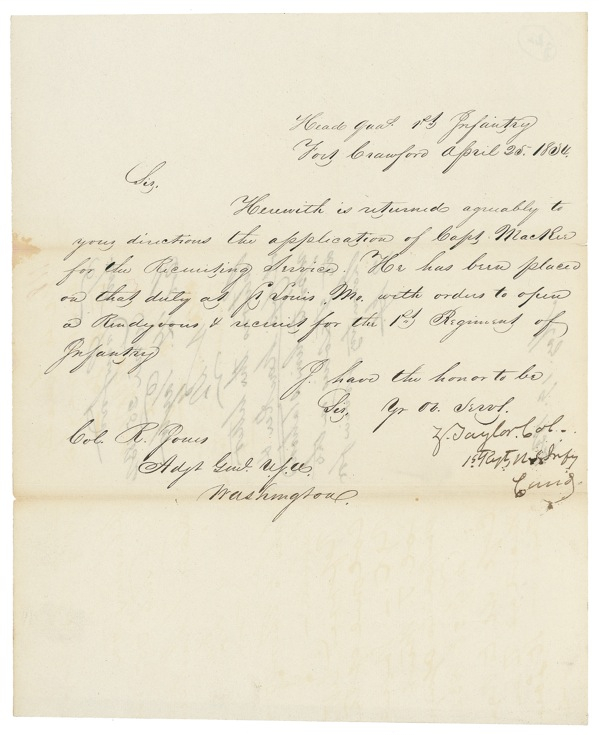Lot 168 Zachary Taylor
