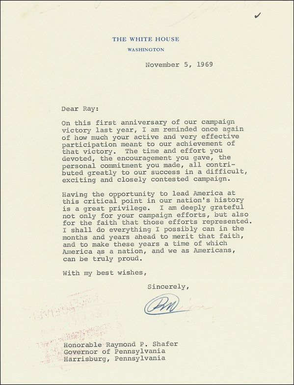 Lot 133 Richard Nixon