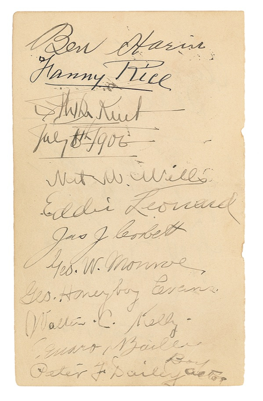 Lot 1267 James J. Corbett