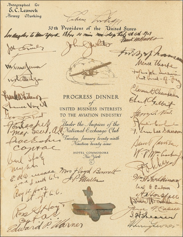 Lot 360 Aviation Dinner Program