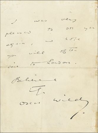 Lot #480 Oscar Wilde - Image 1
