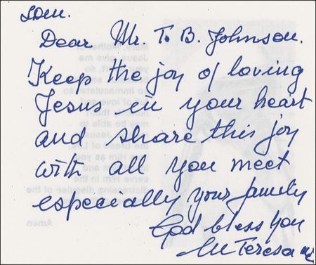 Lot #277 Mother Teresa - Image 1