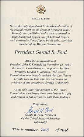 Lot #66 Gerald Ford - Image 1