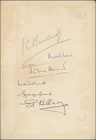 Lot #252 Edmund Hillary - Image 1