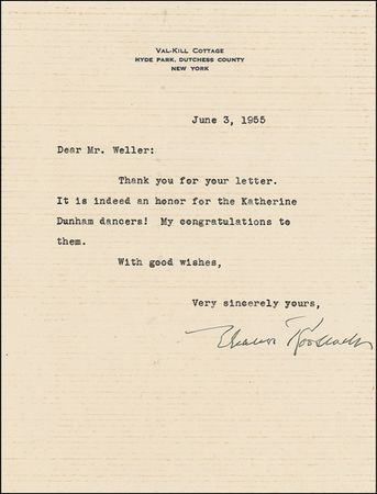 Lot #153 Franklin and Eleanor Roosevelt - Image 1
