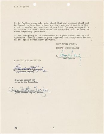 Lot #1163 Elizabeth Taylor - Image 1