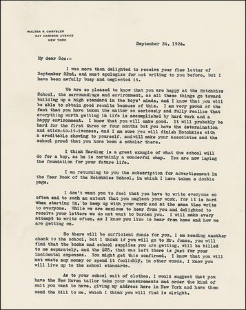 Lot #209 Walter P. Chrysler - Image 1