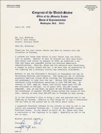 Lot #67 Gerald Ford - Image 1