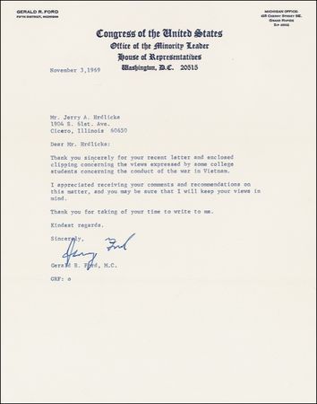 Lot #67 Gerald Ford - Image 2