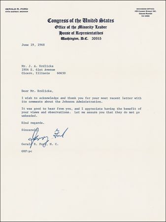 Lot #67 Gerald Ford - Image 3
