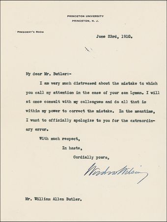 Lot #185 Woodrow Wilson - Image 1