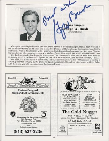 Lot #23 George W. Bush