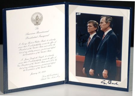 Lot #13 George Bush and Dan Quayle - Image 2