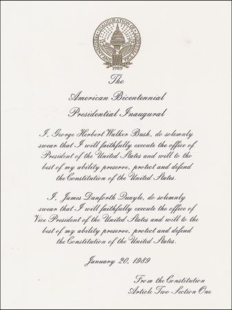 Lot #13 George Bush and Dan Quayle - Image 4