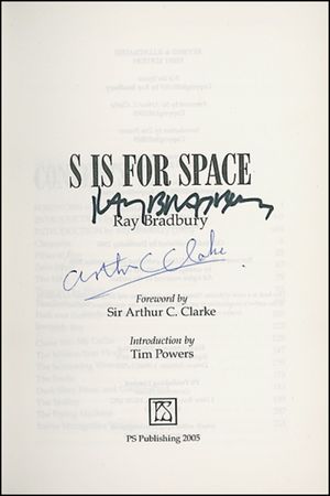 Lot #390 Ray Bradbury and Arthur C. Clarke - Image 2