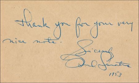 Lot #718 Frank Sinatra - Image 2