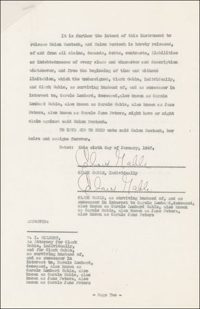 Lot #932 Clark Gable - Image 2