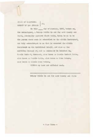 Lot #932 Clark Gable - Image 3