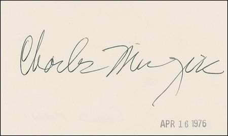 Lot #662 Charles Mingus and Miles Davis - Image 1
