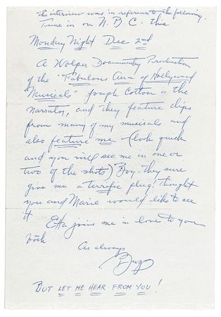 Lot #824 Busby Berkeley - Image 1