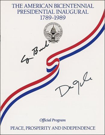 Lot #14 George Bush and Dan Quayle