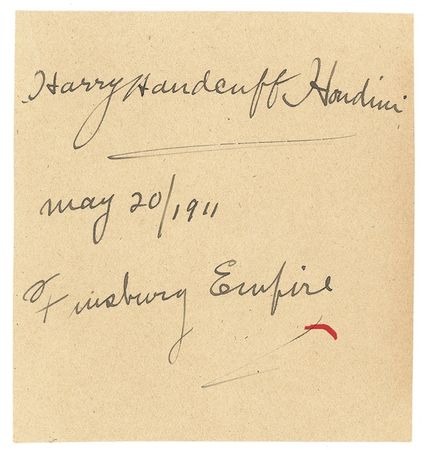 Lot #1002 Harry Houdini - Image 1