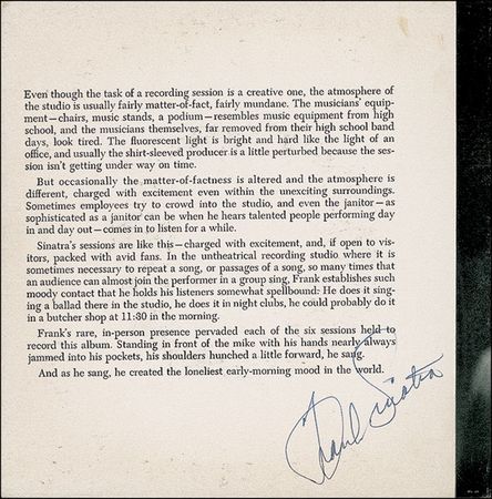 Lot #717 Frank Sinatra - Image 1