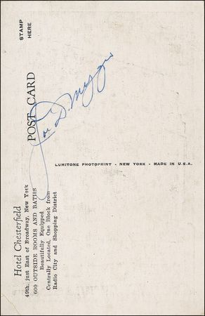 Lot #1276 Joe DiMaggio - Image 1