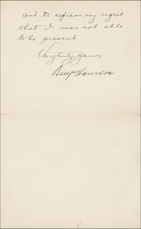 Lot #88 Benjamin Harrison - Image 2