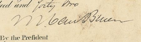 Lot #181 Martin Van Buren - Image 1