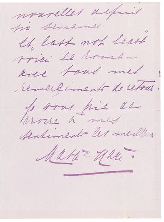 Lot #245 Mata Hari - Image 1