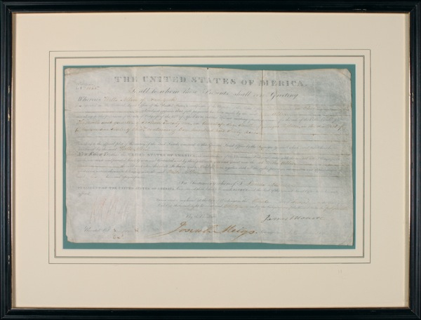 Lot 99 James Monroe Signed Document