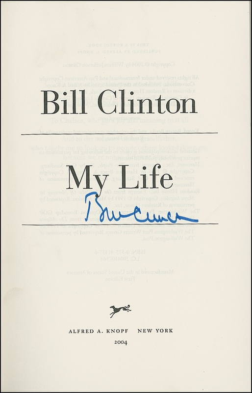 Lot 27 Bill Clinton Book