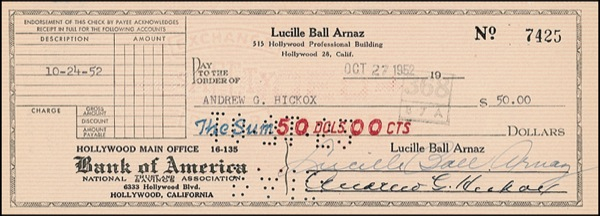 Lot 772 Lucille Ball and Desi Arnaz Group Lot