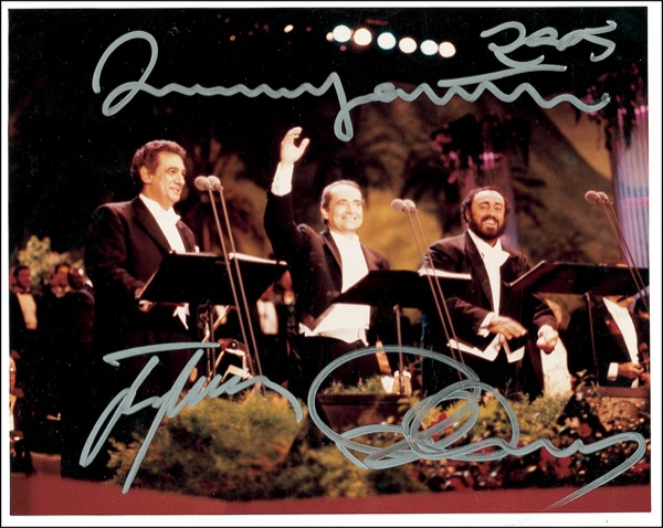 Lot 741 Three Tenors Signed Photograph