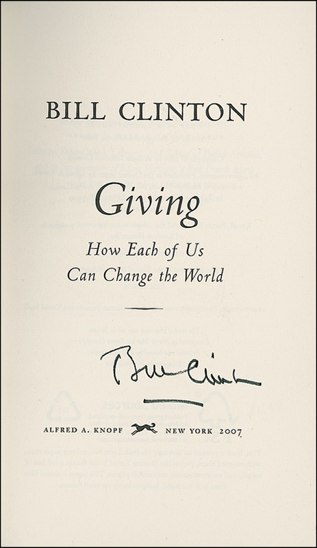 Lot 30 Bill Clinton Book